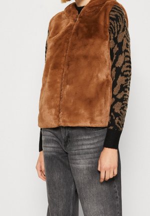 Vest - brown