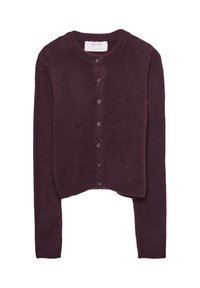 BUTTONED - Cardigan - dark red