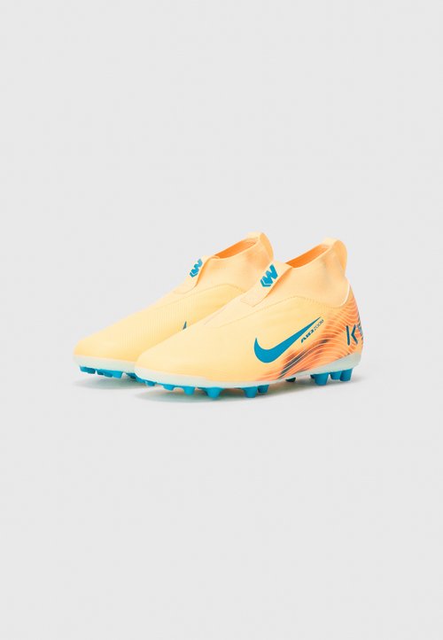 Nike JR MERCURIAL ZOOM SUPERFLY 10 ACAD AG KYLIAN MBAPPE - Firm-ground football boots - melon tint/neo turq/igloo — photo 2