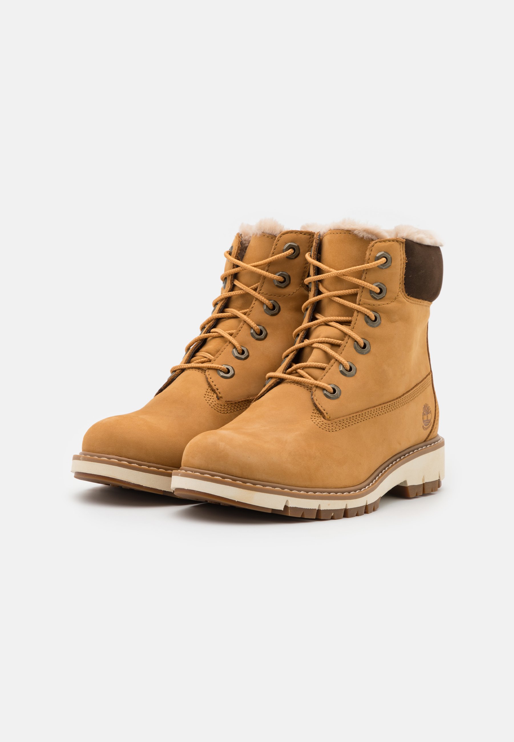 Timberland LUCIA 6 IN BOOT WP - Lace-up ankle boots - wheat/yellow -  Zalando.de