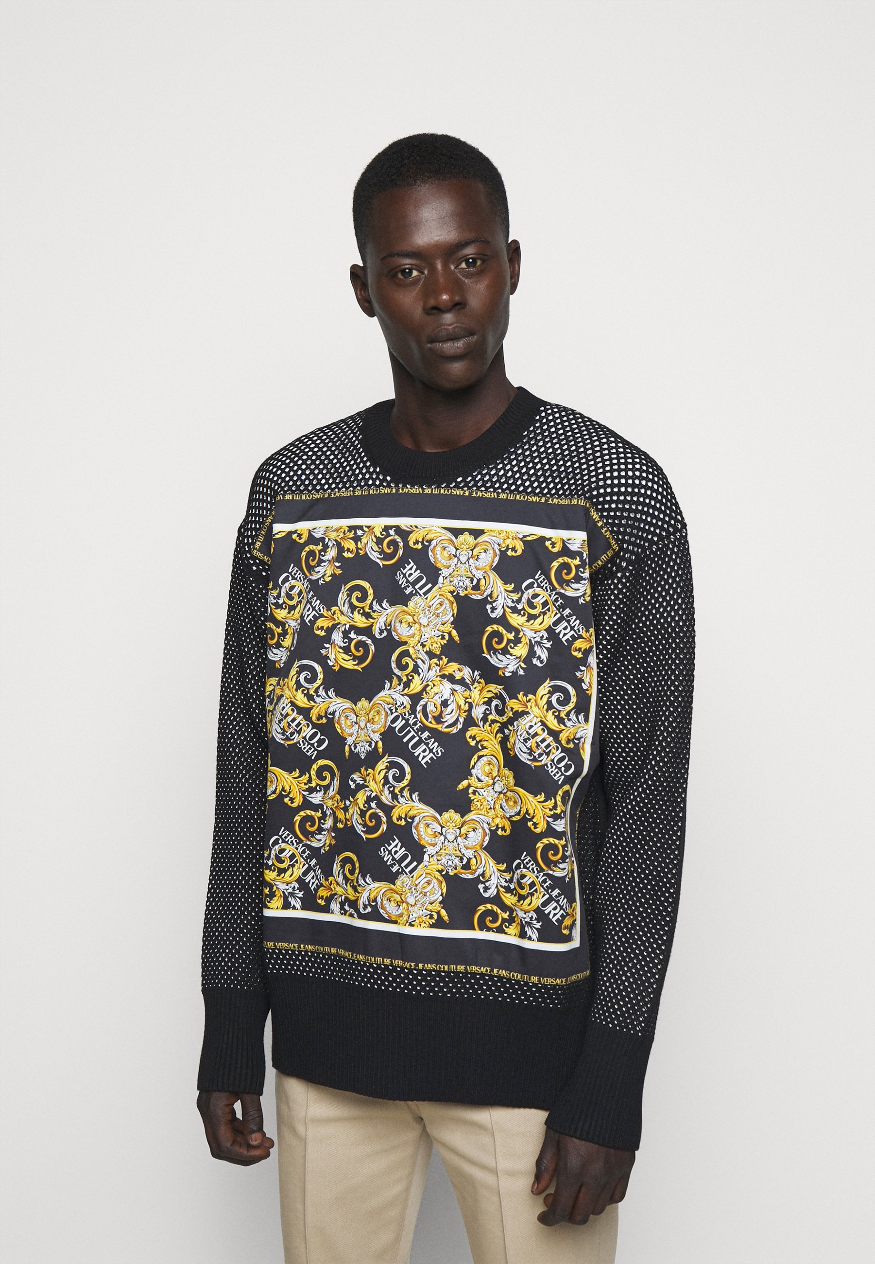 versace jumper black