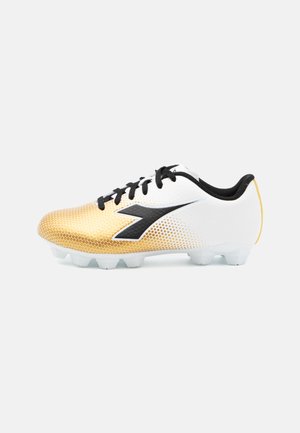 CATTURA II JR UNISEX - Firm-ground football boots - white/black/gold