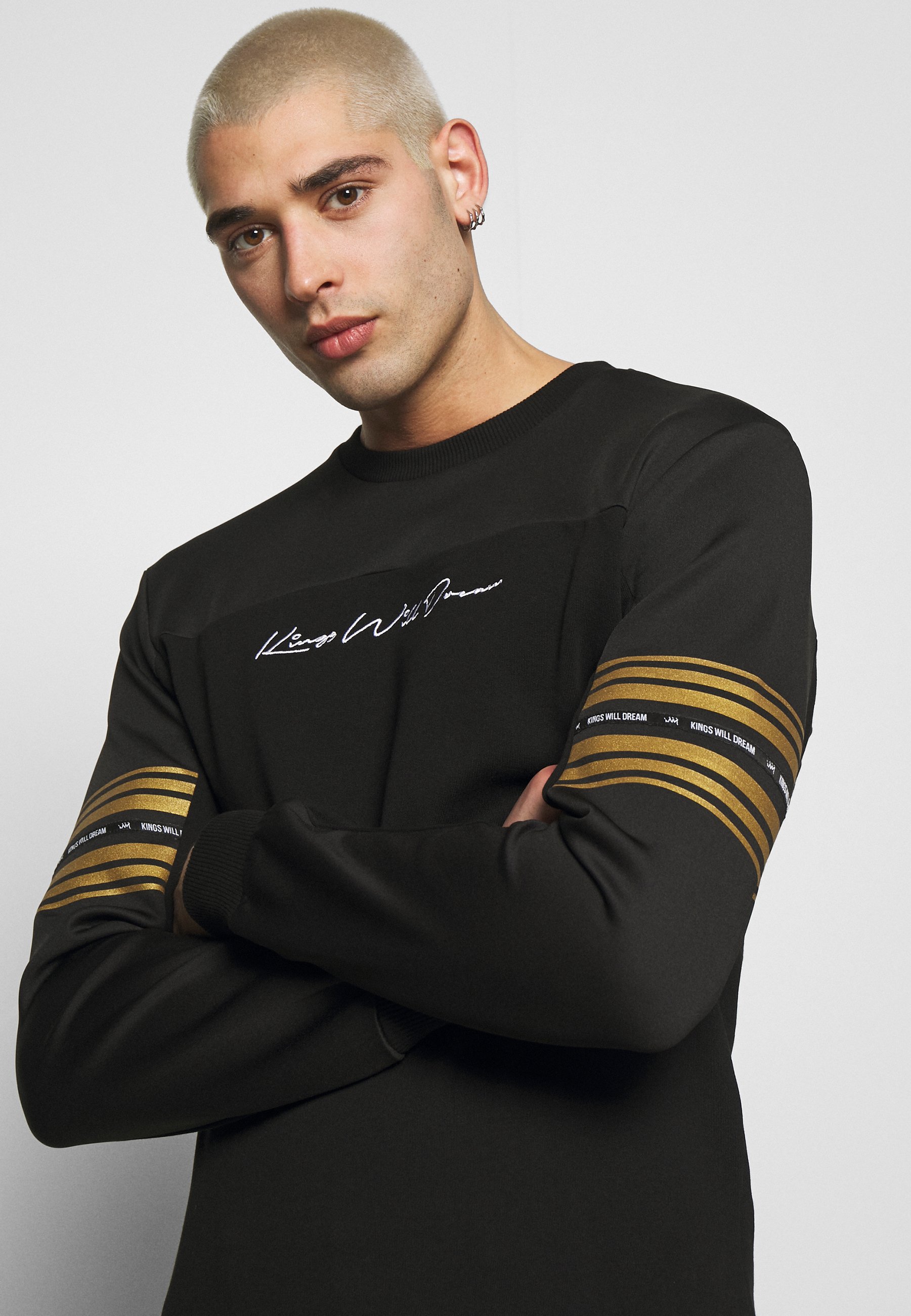 Kings Will Dream Sweatshirt blackgold Zalando.no Kings Will Dream Sweatshirt - black/gold