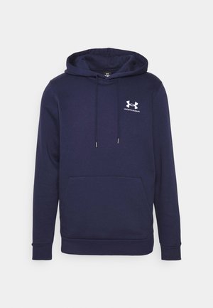 Under Armour ESSENTIAL HOODIE - Huppari - midnight navy/white