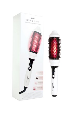 STYLPRO RED & INFRARED THERMAL BRUSH - Hair Styling Tool - white