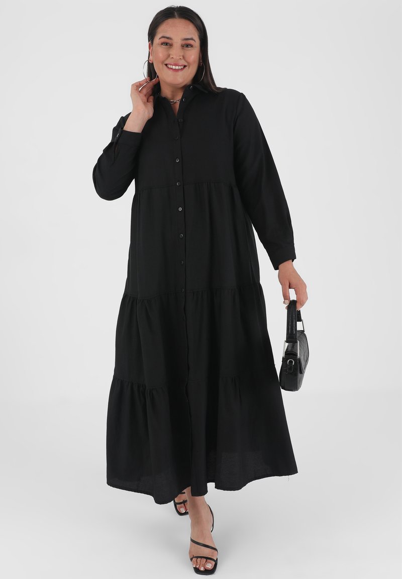 Modanisa UNLINED - POINT COLLAR - PLUS SIZE - ALIA - Robe chemise ...