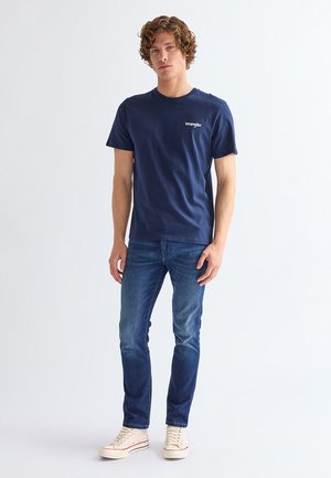 Wrangler 2PACK SIGN OFF TEE - Osnovna majica kratkih rukava - true navy