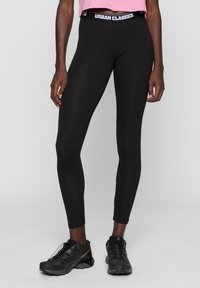 Urban Classics LADIES LOGO LEGGINGS - Tamprės – kelnės - black