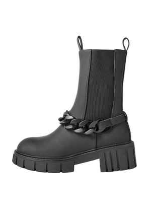 Cowboy/biker ankle boot - black