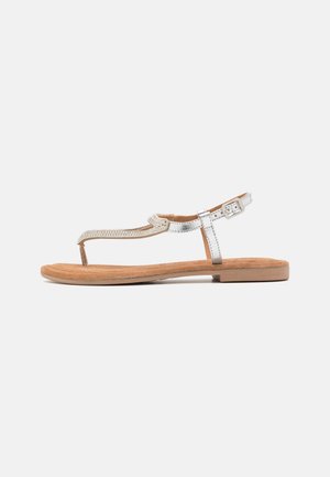 Tamaris T-bar sandals - silver