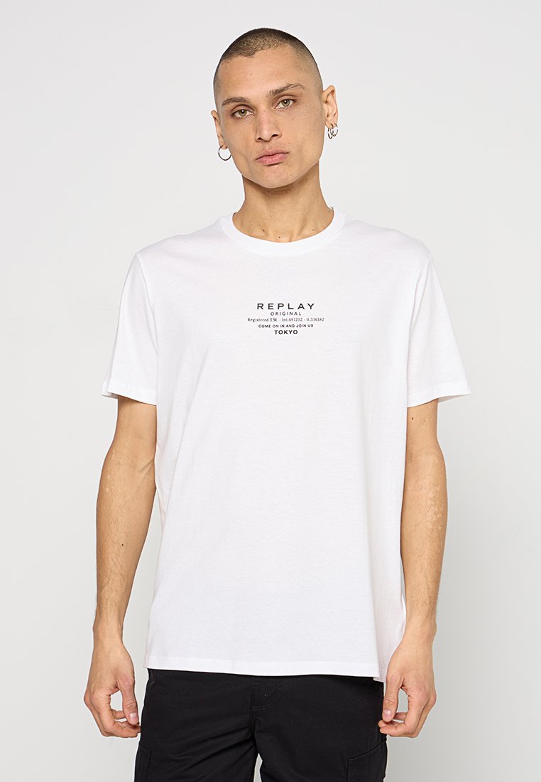 Replay T-shirt print wit