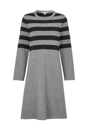 Cellbes of Sweden, FINE-KNITTED DRESS - Strikkjoler - grey black striped