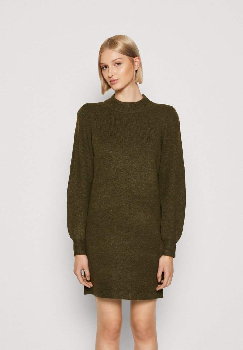 JDY Lange Mouw Gebreide Jurk Mini Col Dress Regular Fit