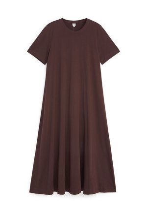 ARKET, ARKET MAXI T-SHIRT DRESS - Robe en jersey - dark brown