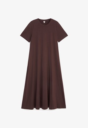 ARKET, ARKET MAXI T-SHIRT DRESS - Robe en jersey - dark brown