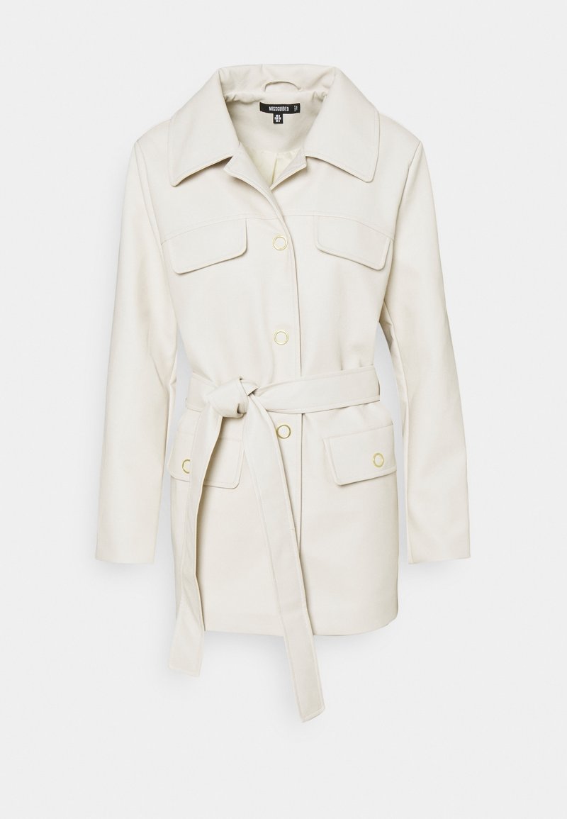 Missguided Giacca in similpelle - beige