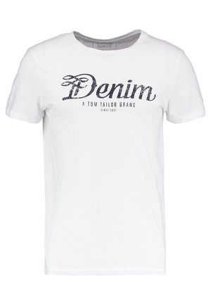 CREWNECK TEE - Triko s potiskem - white