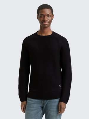 Strickpullover - black