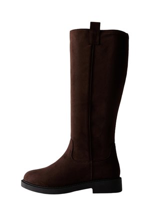New Look Wide Fit, WIDE FIT DARK    FLAT RIDING BOOTS - Boots - dark brown