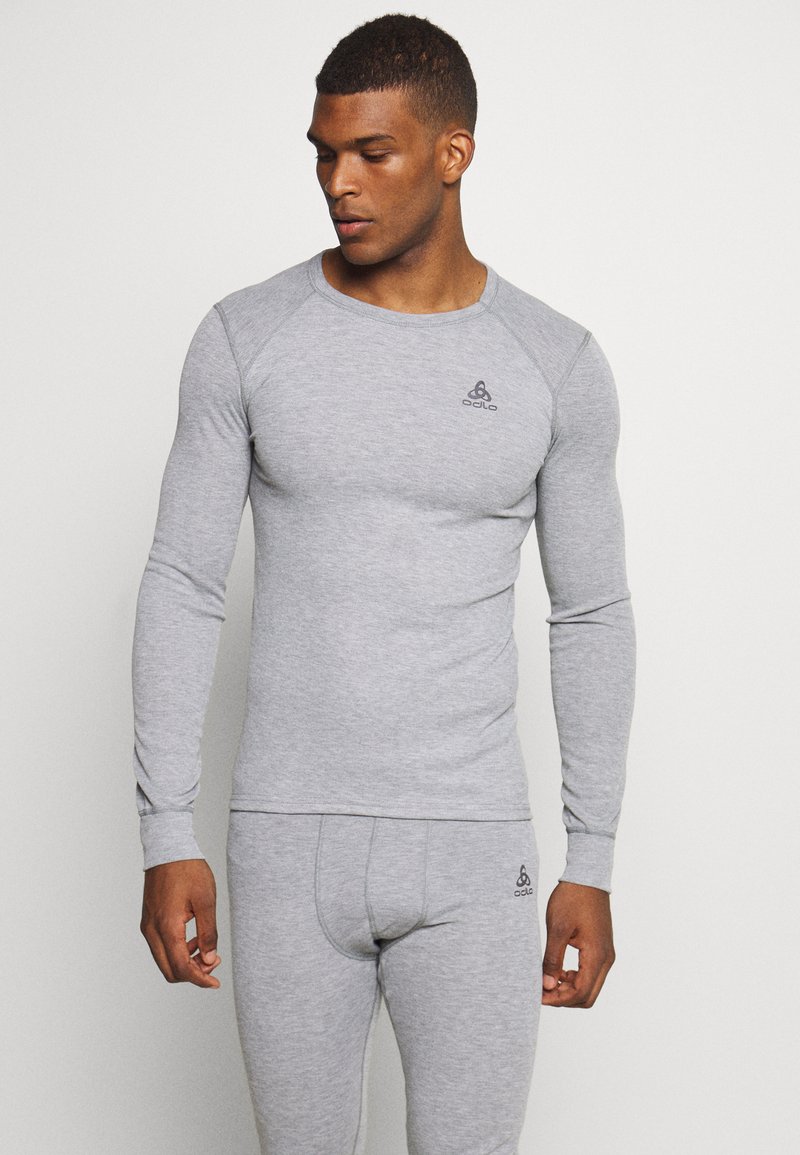 ODLO CREW NECK ACTIVE WARM - Camisola interior - grey melange