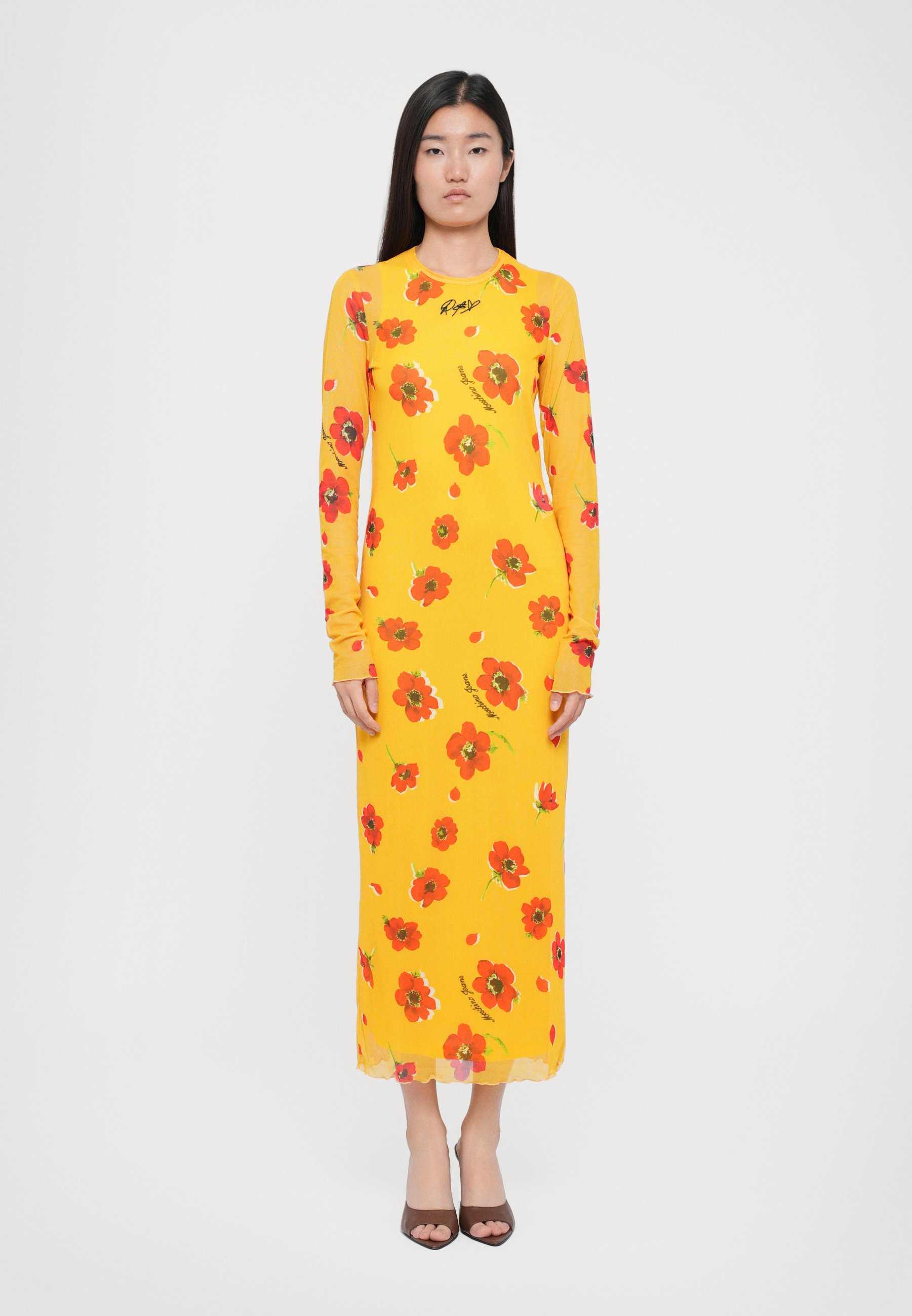 MOSCHINO JEANS DRESS - Maxi dress - yellow - Zalando.co.uk