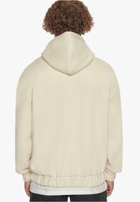 Dropsize SUPER HEAVY MID FRONT EMBO - Sweatjakke - coconut milk