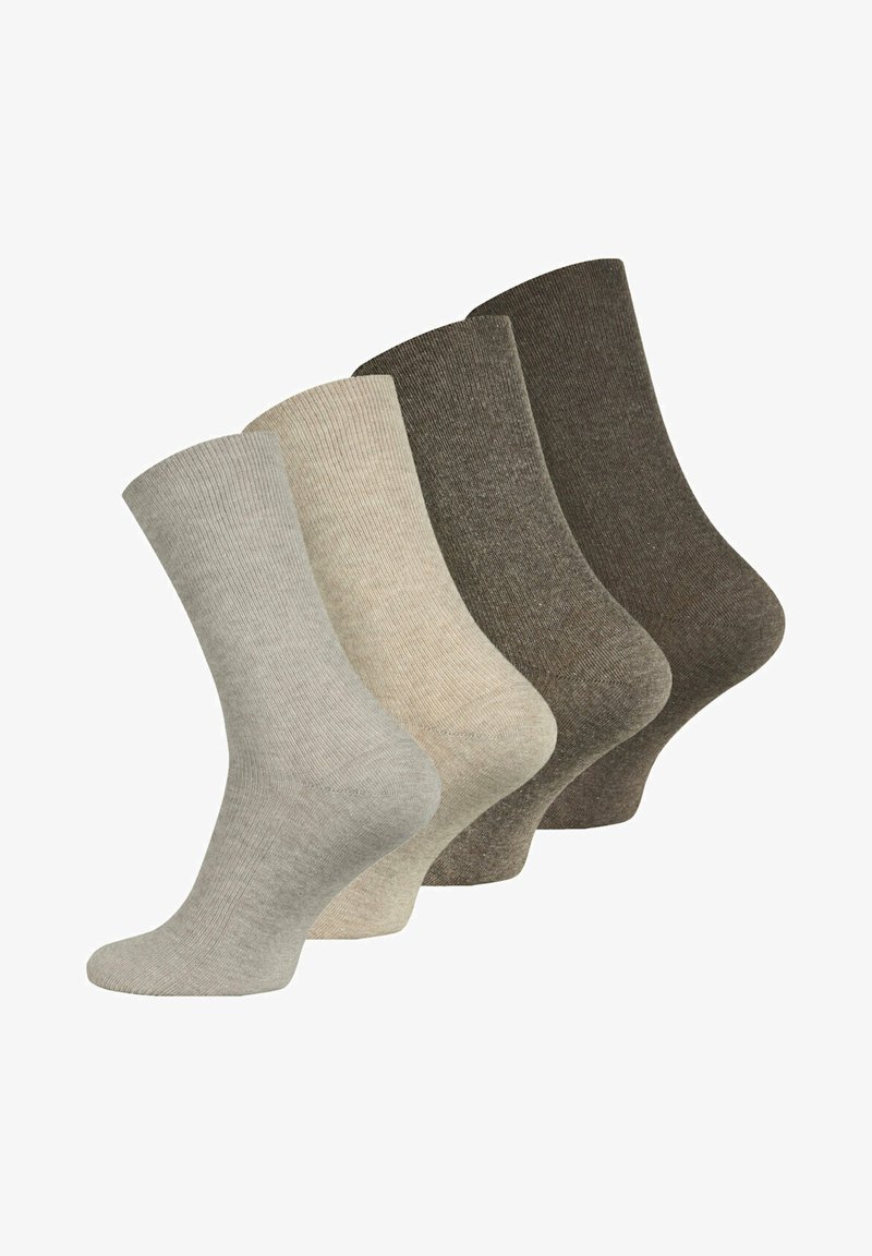 Cotton Prime 8 PAAR GESUNDHEITS OHNE GUMMIBUND - Chaussettes - brauntöne