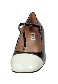 Bibi Lou DECOLLÉTÉ CON CINTURINO - Decolleté - black and white