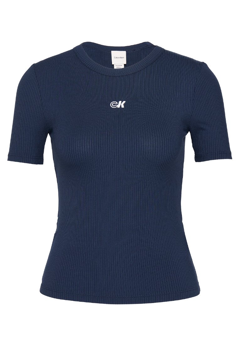 Calvin Klein Jeans T-shirt basic donkerblauw Calvin Klein Jeans T-shirt basic donkerblauw