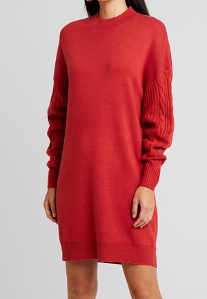 Strickkleid - bordeaux