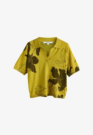 REGULAR FIT - RICH SOFT TOUCH - Bluză polo - citrine yellow