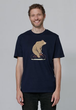 FAHRRADBÄR - T-shirt print - french navy