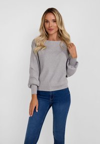 RESPECT BOAT NECK - Pulover - mottled grey