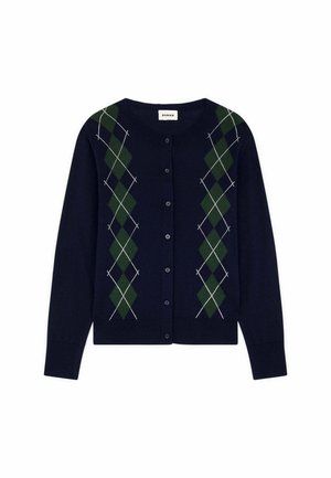 Rodier, CARDIGAN JACQUARD - Strickjacke - bleu marine