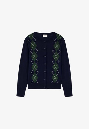 Rodier, CARDIGAN JACQUARD - Strickjacke - bleu marine