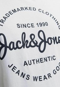 Jack & Jones RUNDHALS - T-shirt con stampa - white