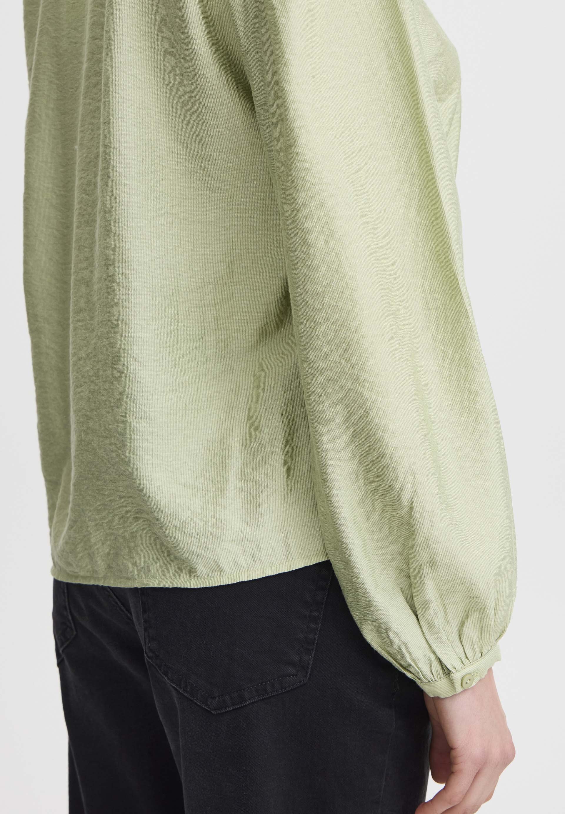 売れ筋商品|||イチ シャツ レディース トップス IHLaya - Button-down blouse - aqua gray ICHI IHLaya - Button-down blouse - aqua gray/mottled light