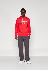 Champion ICONS STRAIGHT CUFF PANTS TONAL LOGO - Spodnji deli trenirk - anthracite