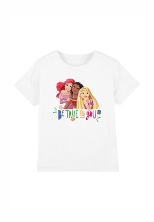Disney PRINCESS BE TRUE, BE YOU ARIEL, MOANA, AND RAPUNZEL - Print T-shirt - white