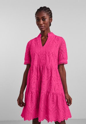 YAS YASRUNA RUFFLE DRESS - Koktélruha / Partiruha - star white/fehér ...