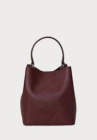 Lauren Ralph Lauren CROSSHATCH SMALL REESE BUCKET BAG - Borsa a mano - dark garnet