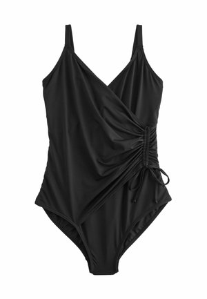 DD RUCHED SIDE TUMMY CONTROL-REGULAR FIT - Plavky - black
