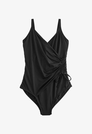 DD RUCHED SIDE TUMMY CONTROL-REGULAR FIT - Maillot de bain - black