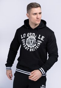 Lonsdale NORMALE PASSFORM DACCOMBE - Hættetrøje - black/white