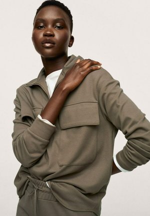 MIT TASCHE - Sweatshirt - khaki