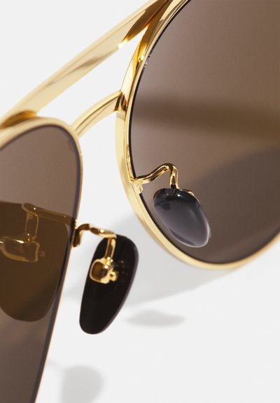 Gucci UNISEX - Napszemüvegek - gold/havana/brown