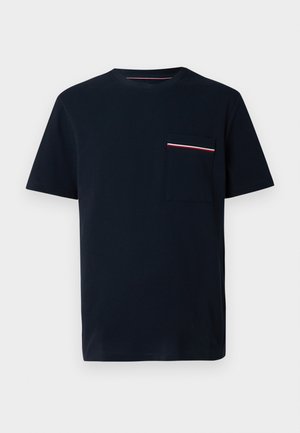 Tommy Hilfiger, GLOBAL STRIPE POCKET PIQUE JERSEY T-SHIRT - T-Shirt print - desert sky