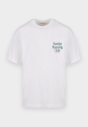 Another Cotton Lab, SUNDAY RUNNING CLUB - Tricou cu imprimeu - white