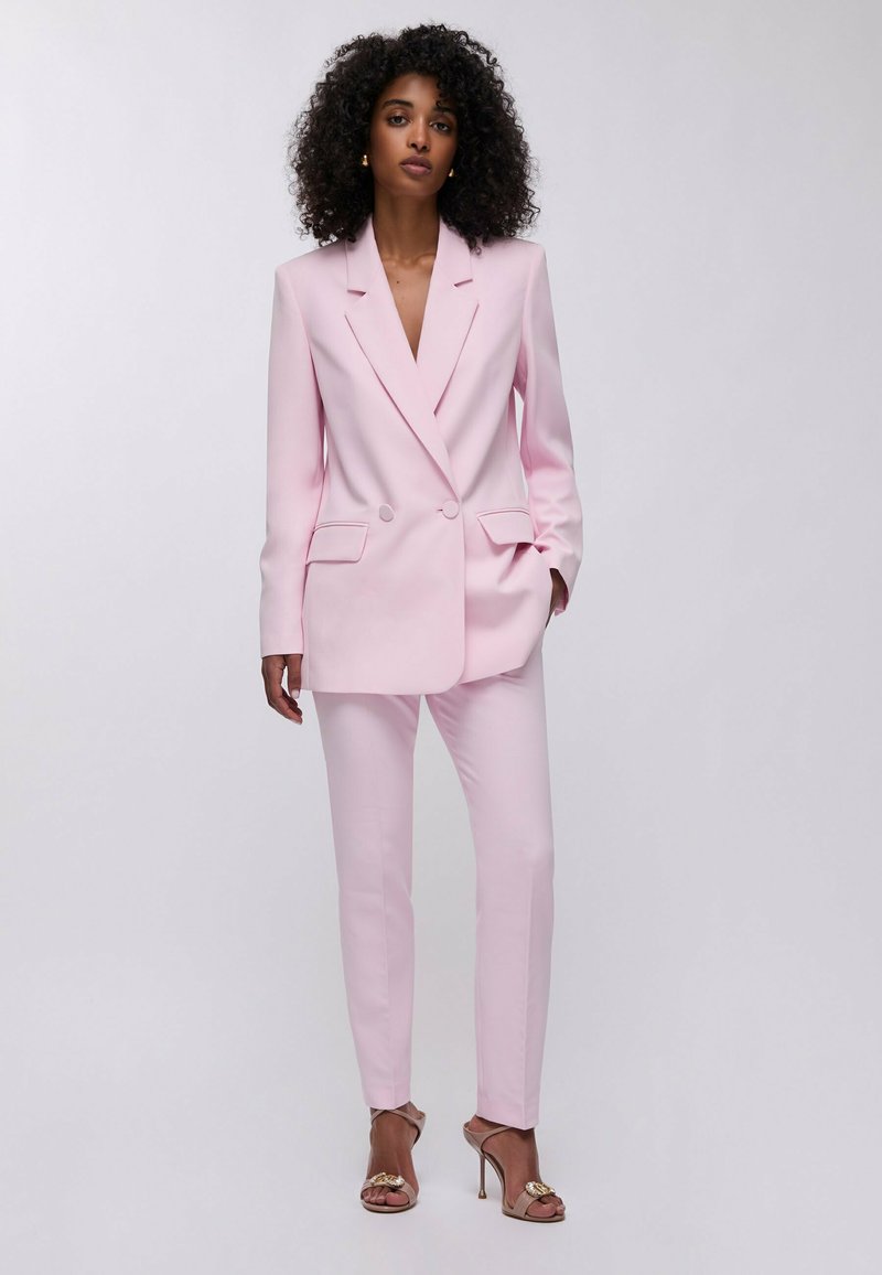 LIU JO LIU JO CIGARETTE TROUSERS - Pantalon classique - light pink/rose  clair