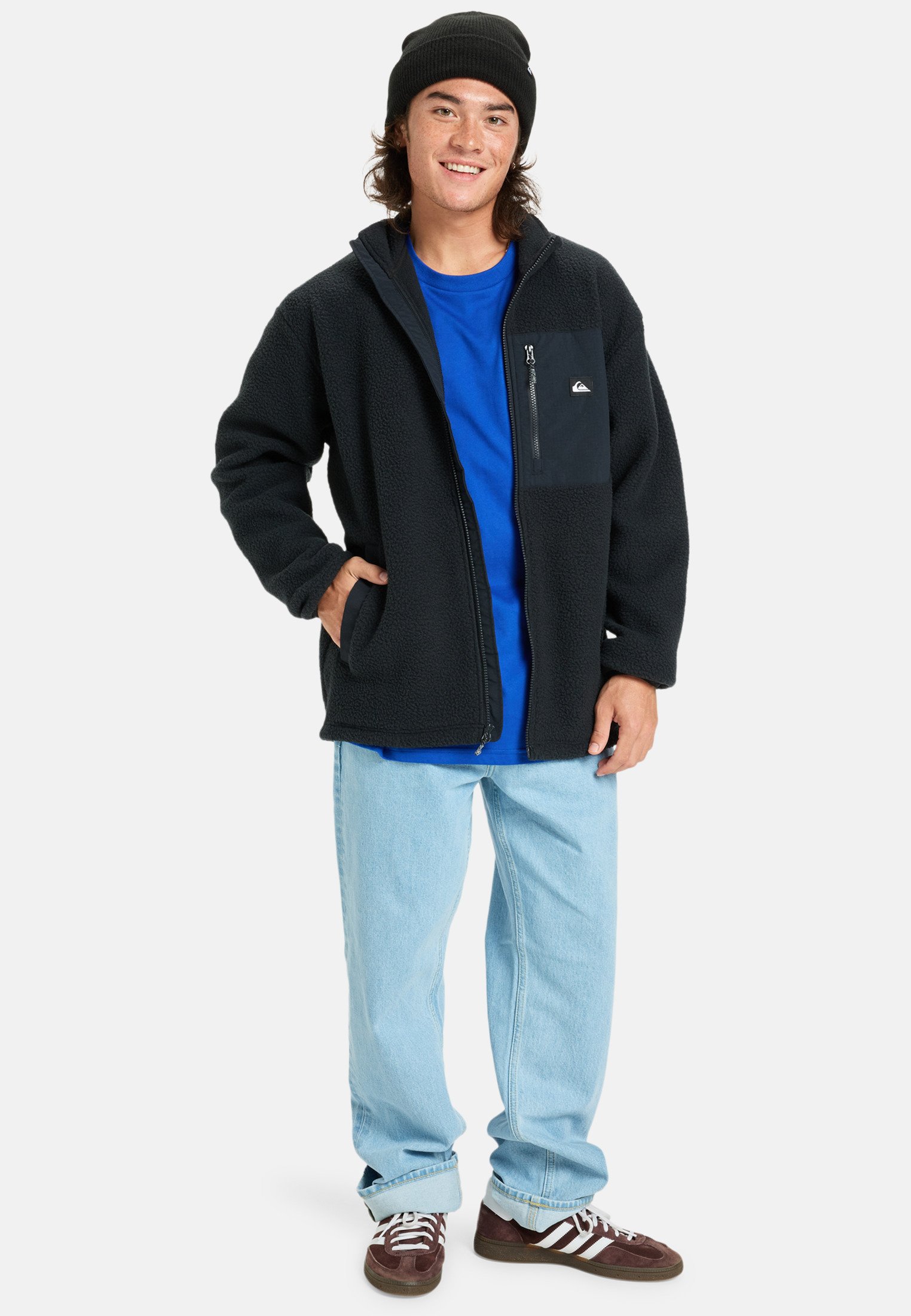 Quiksilver CLEAN COAST Veste polaire black/noir